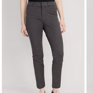 Old Navy High-Waisted Pixie Pants — Dark Heathered Gray — Size 18